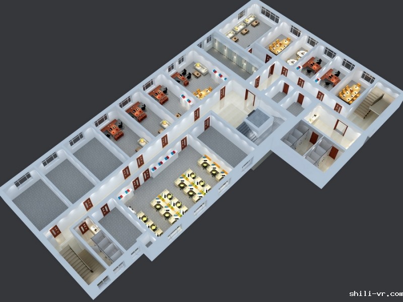 企业办公区鸟瞰图