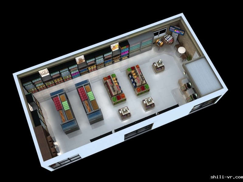 水果超市效果图制作