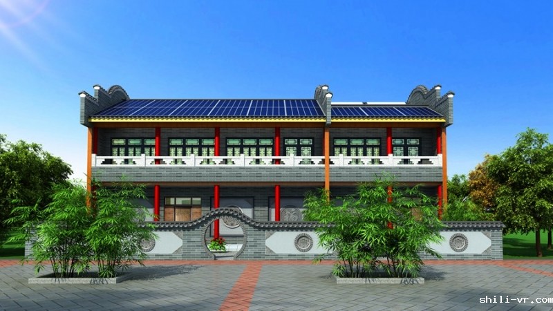 中式阳光板住宅