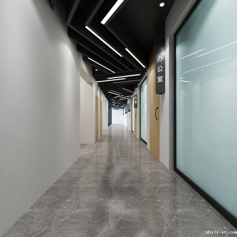 企业走廊效果图制作