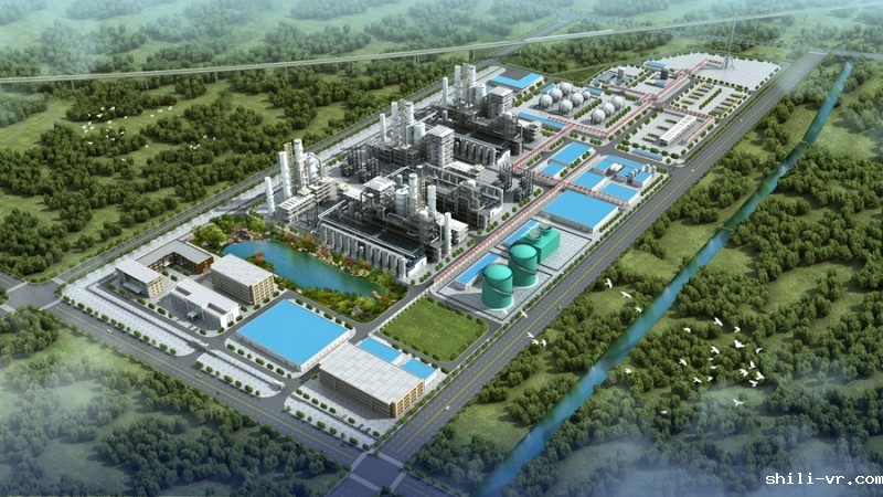 工业厂区鸟瞰图制作